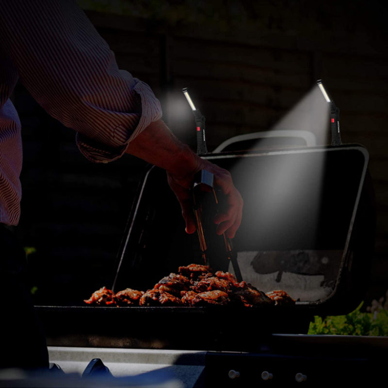 LED Work Light Flashlight with Magnetic Base 270?Rotate Grill Light and 5 Modes