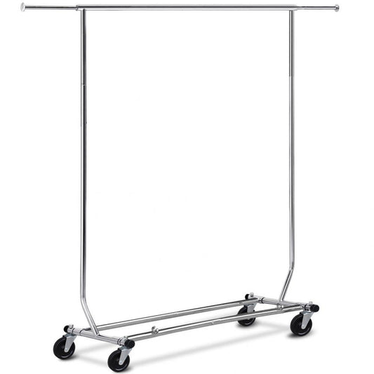 Heavy Duty Adjustable Foldable Clothes Rack Garment Rack Clothes Organizer