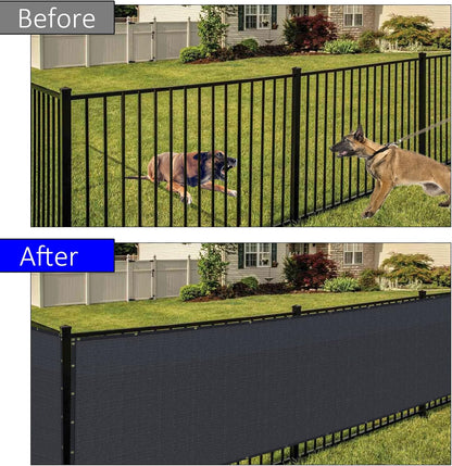 100GSM Privacy Fence Screen Black 1.2Mx10M