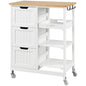 Kitchen Island with Wheels Kitchen Storage Serving Cart