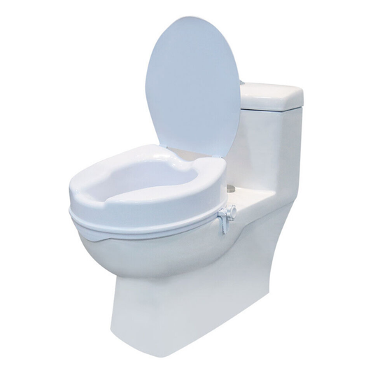 Raised Toilet Seat With Lid