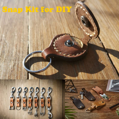 120Sets Leather Snaps Button Kit - 0.49 inch Metal Button,6 Color Snap