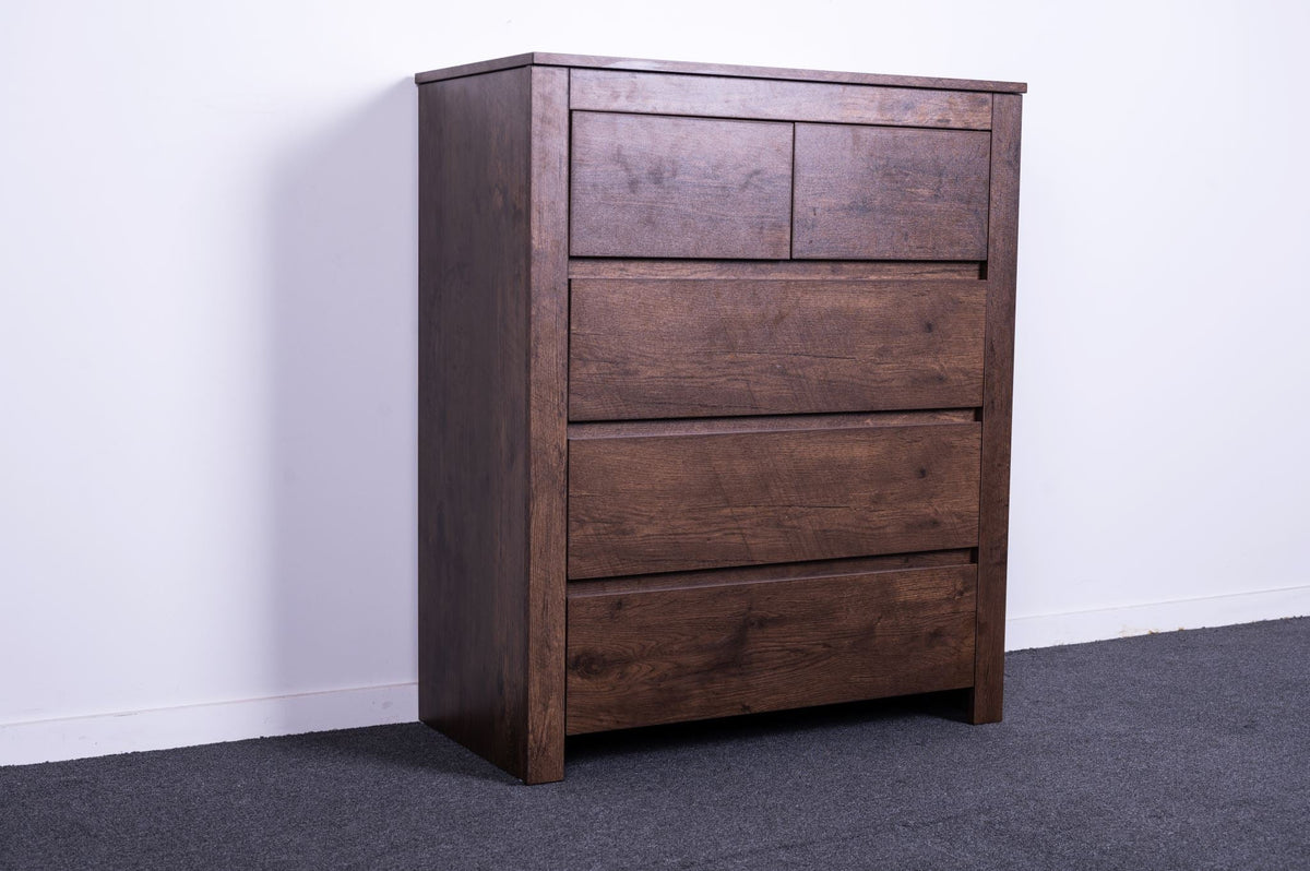 'Byron' Dark Oak Tall Boy