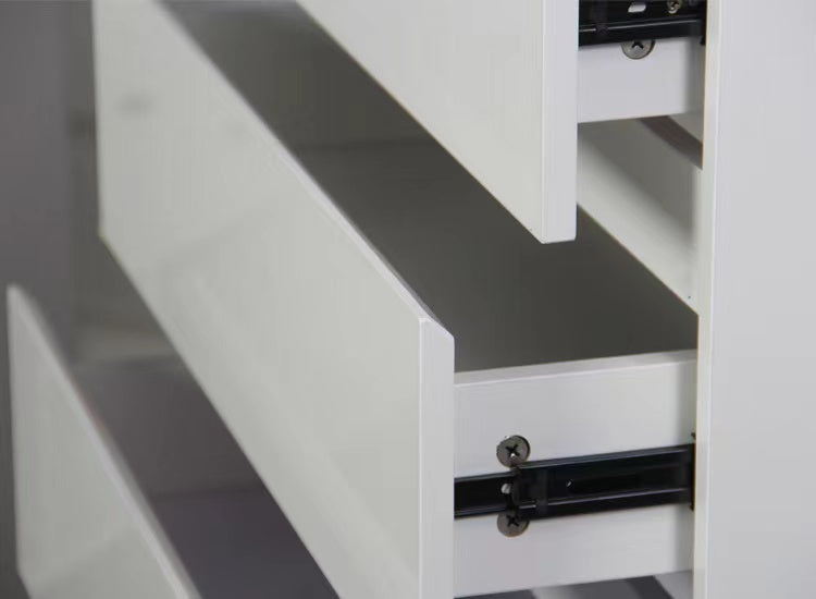 'Monaco' White Chest of 4 drawers
