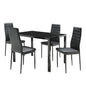 'Classic' Temper Glass Dining table 1.2M