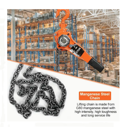 1.5T Steel Heavy Duty 3M Lever Block Chain Hoist