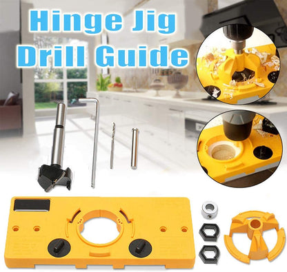 Concealed 35mm Cup Style Hinge Jig Boring Hole Drill Guide Drill Bit Wood