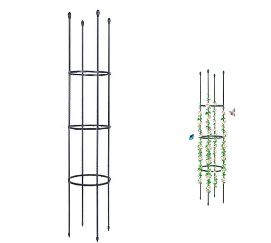 Garden Trellis Tomato Cage Tall Plant Support Climbing Vines Flowers Stands