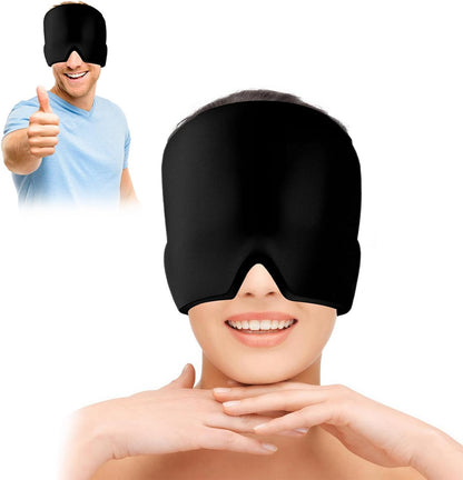 Reusable Cooling Cap Hat Ice Cooling Head Wrap 360