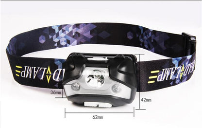 LED Head Torch Fishing Headlight Headlamp Motion Sensor