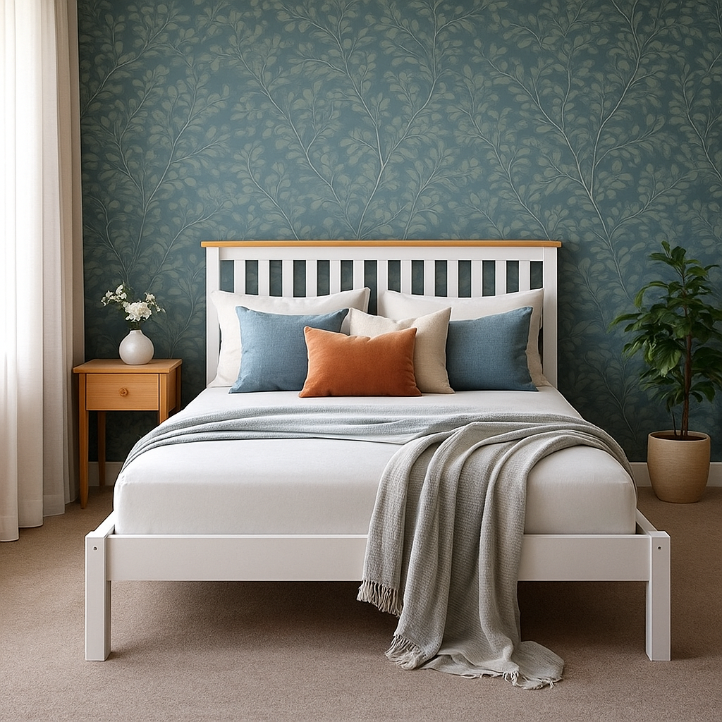 Hayes Solid Pine Bed Frame Double