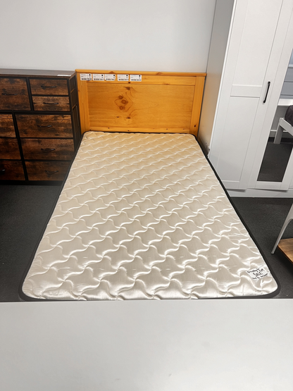'Metro' Solid Pine Bed Frame Honey King Single