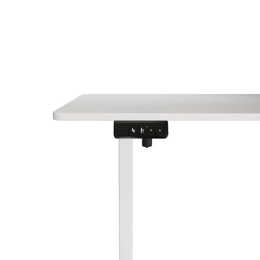 Electra Ergo Single Motor Sit Stand Desk White 1.2m