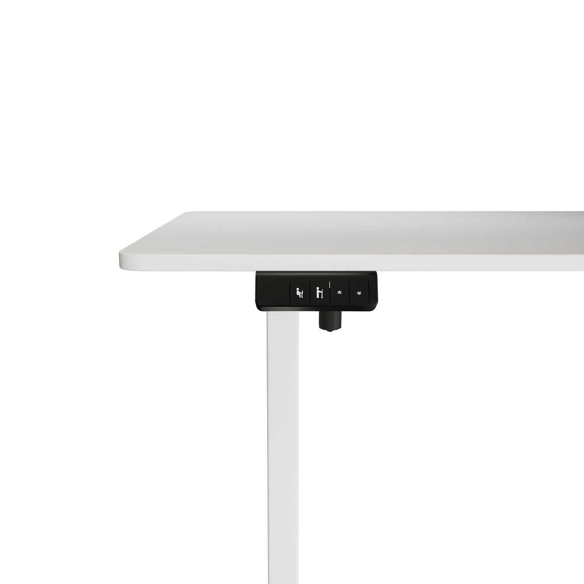 Electra Ergo Single Motor Sit Stand Desk White 1.4m