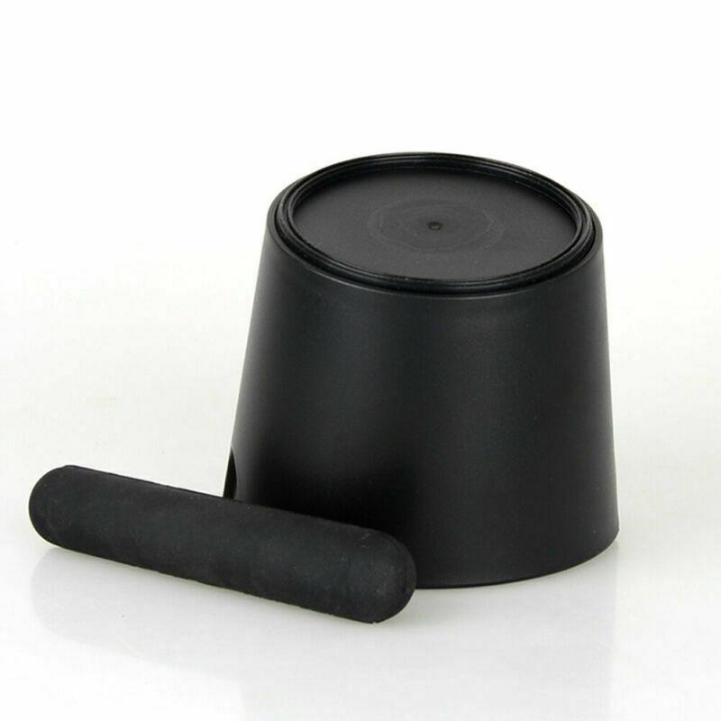 Coffee Knock Box Espresso Grinds Waste Container Tamper Bin Black