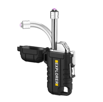Electric Lighter With 360?Flexible Long Neck Windproof Arc Lighter USB Recharging