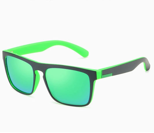 Mens Polarized Sunglasses, Colorful Mirror Sports Sunglasses, Flexible PC Frame Eyewear