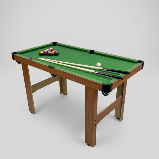 Mini Pool Table Set 120cm By 61cm 72cm High Portable Billiards Game