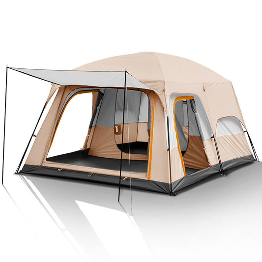 Camping Tent 6-10persons 380x260x195cm Khaki