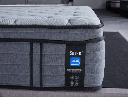 'Comfortably' 7 zones pocket spring mattress with memory foam Double Size