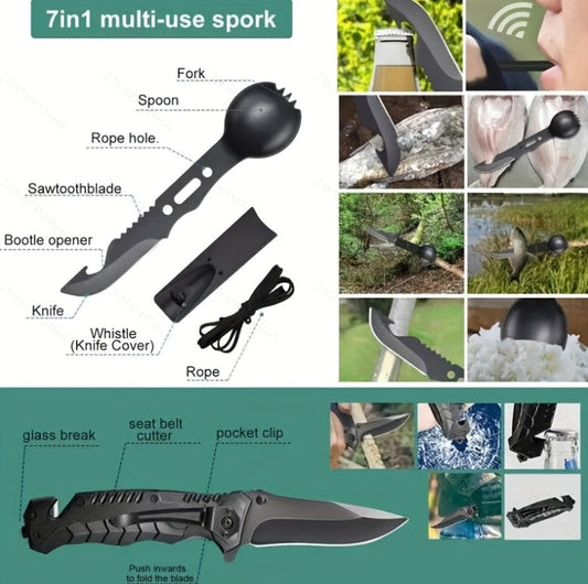 Emergency Survival Kit Camping Accessories For Camping Hiking Hunting Fishing