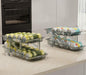 2PC Infinite Telescopic Beverage Storage Box, Two-Tier Automatic Rolling Soda Can Storage Organizer
