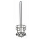 Rust Resistant Toilet Roll Holder with Base Black Onyx