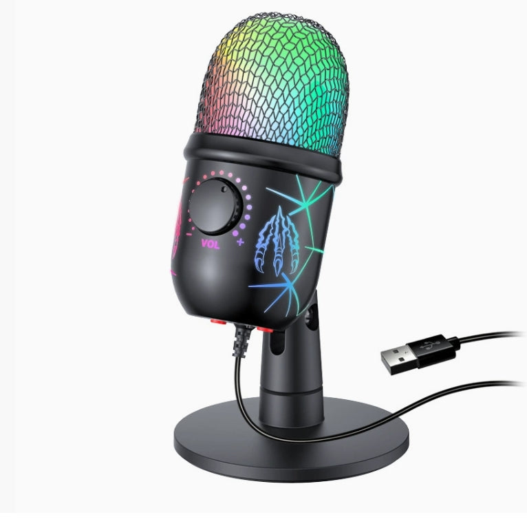 Gaming Microphone, USB PC Mic for Streaming, Podcasts, Recording, Condenser Computer Desktop Mic