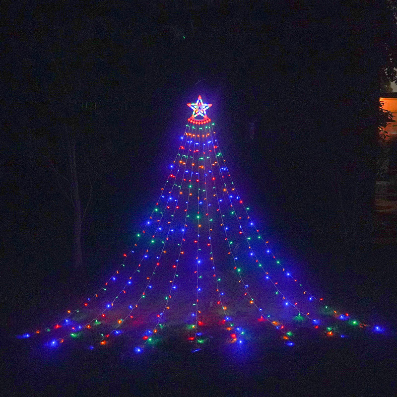 Solar Light Waterfall Light Christmas Lights