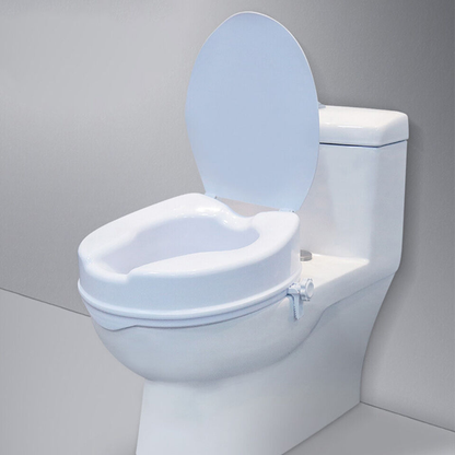 Raised Toilet Seat With Lid