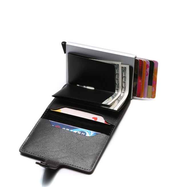 RFID Clip Wallet with Premium PU Leather