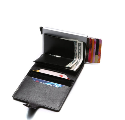 RFID Clip Wallet with Premium PU Leather