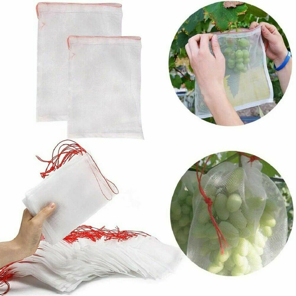 100-Piece 30x20cm Garden Protection Nets Fruit Net Bags