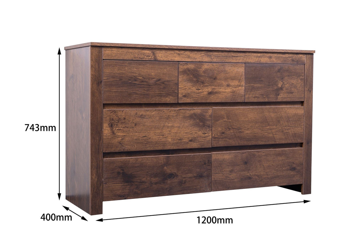 'Byron' Dark Oak Low Boy