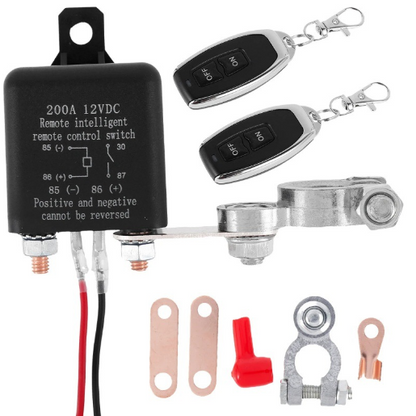 12V DC 200A Remote Battery Disconnect Switch Isolator Wireless for Car Truck RV
