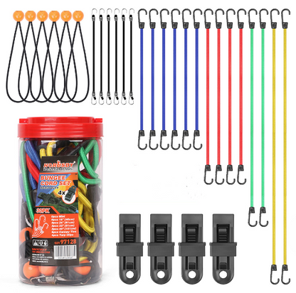Horusdy 30PCS Premium Bungee Cords