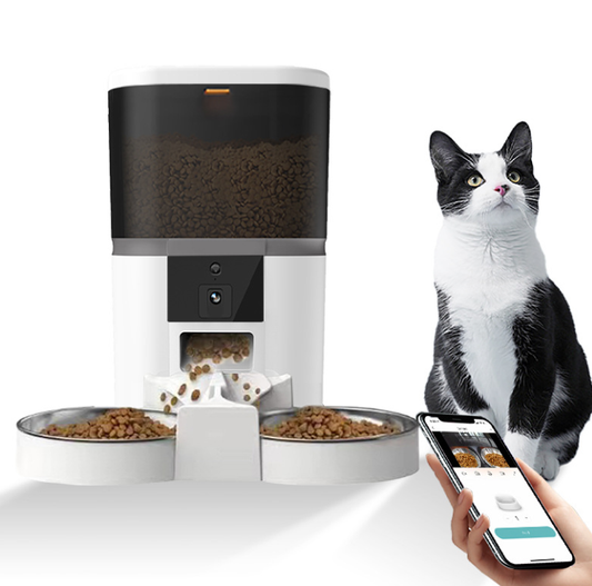 Pet Feeder, Dog Cat Feeder 6L Automatic
