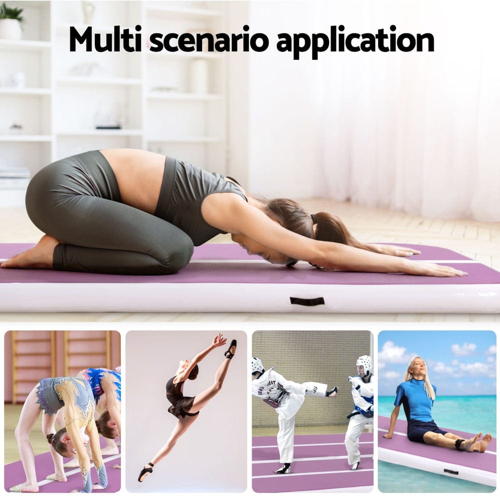 Everfit 3M Air Track Inflatable Gymnastics & Tumbling Mat ?C Purple
