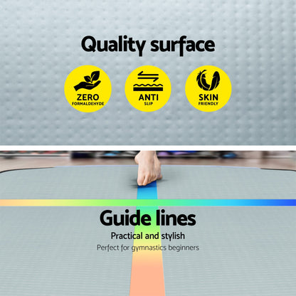 Everfit 4M Air Track Gymnastics Tumbling Exercise Cheerleading Mat Inflatable