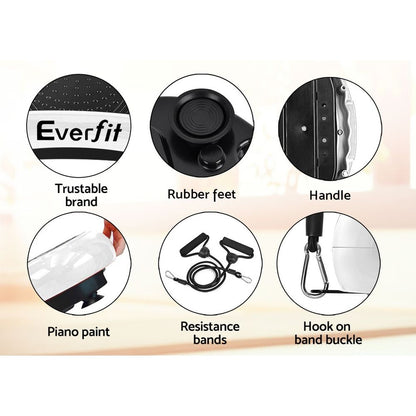 Everfit Vibration Platform with Resistance Bands | Home Exercise Machine - White