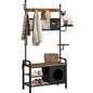 Hall Tree with Cat House Coat Rack Shoe Rack