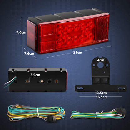 2-Piece 12V Trailer Tail Lights