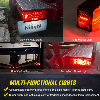 2-Piece 12V Trailer Tail Lights