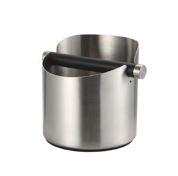 Coffee Knock Box Espresso Grinds Waste Container Tamper Bin Stainless Steel