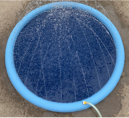 Pet Dog Kids Sprinkler Splash Pad Mat 100cm