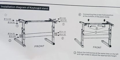 61 Key Keyboard Piano with Stand Suitable for Children