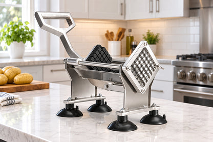 French Fries Vegetable and Fruit Strip Cutter with Four Blades