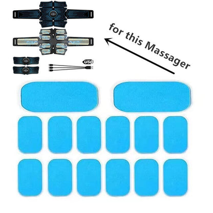 14PCS EMS Toner Massager Pads