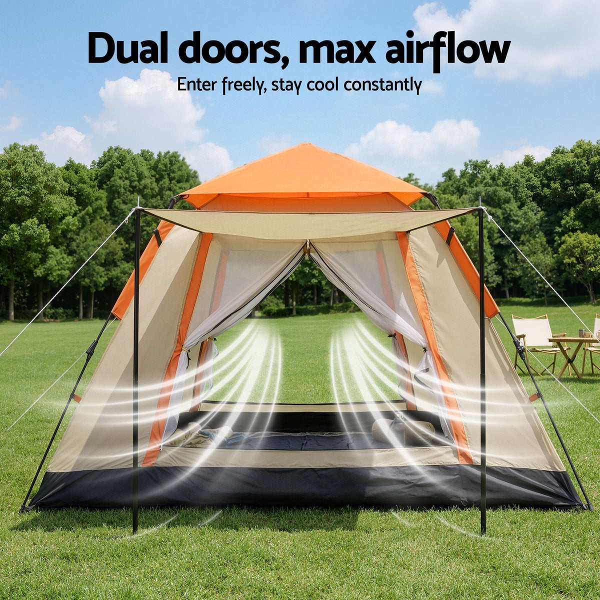 Weisshorn Pop Up Camping Tent 3-4 Person | Instant Setup Waterproof Tent