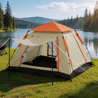Weisshorn Pop Up Camping Tent 3-4 Person | Instant Setup Waterproof Tent